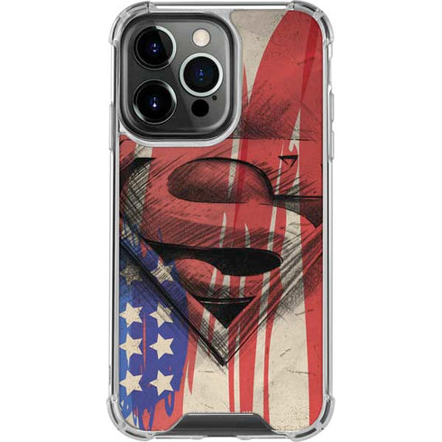 DC Comics Superman Crest iPhone 14 Pro Clear Case